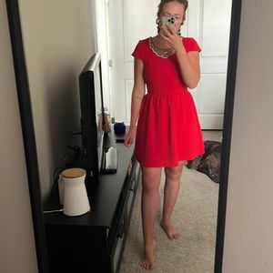 Red dress
